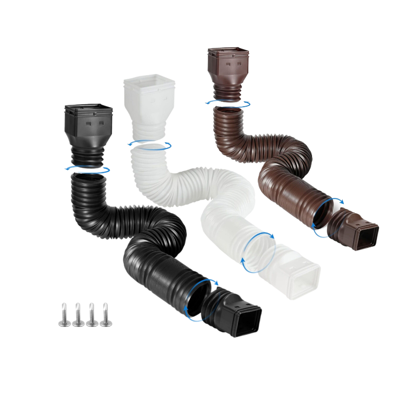 Flexible Hose Braided - Elastyczny, wysuwany przedłużacz rury spustowej, regulowany