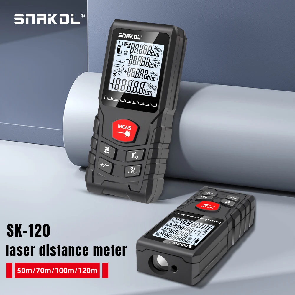 Stanley Tape 25Ft - SNAKOL SK-120 – cyfrowy dalmierz laserowy,