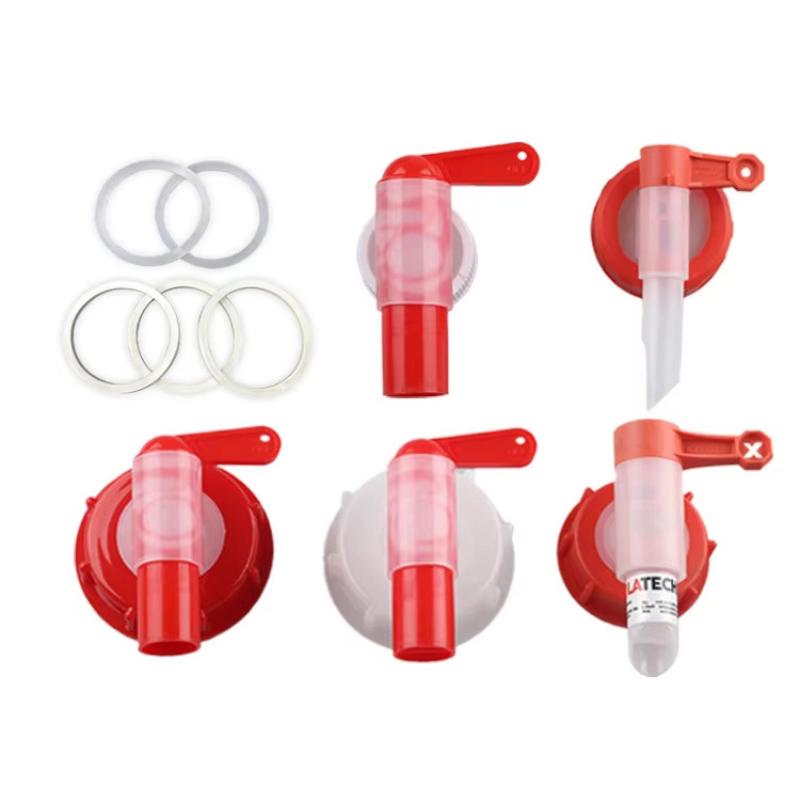 Silicone Tap Washer - 1 szt. Czerwono-biały plastikowy kranik DN61