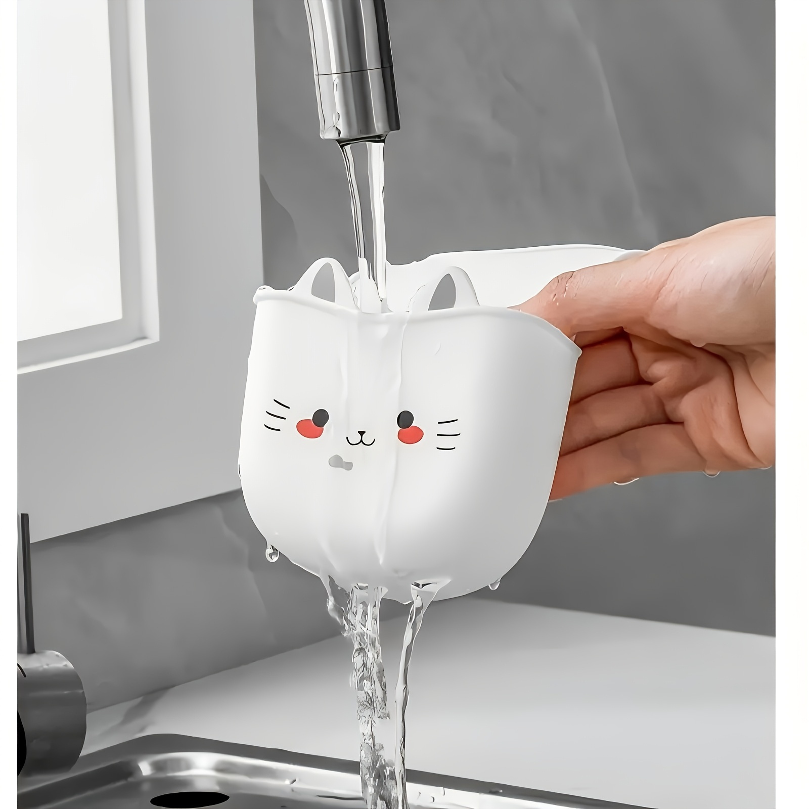 Kreskówkowy Kot Koszyk Miękka  – Silicone Tap Washer recenzja i cena