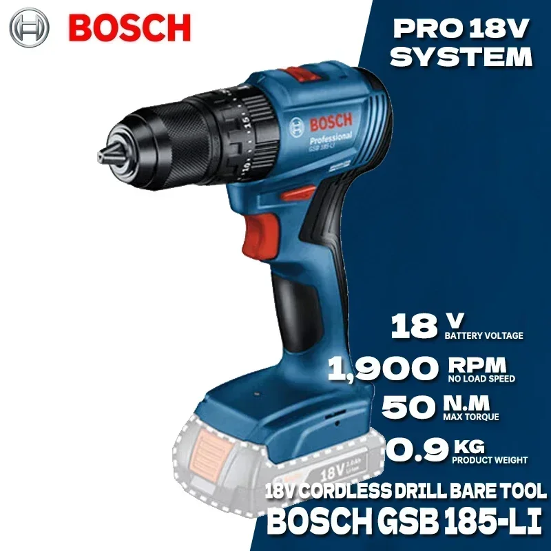 Bosch GSB 185-LI – akumulatoro – Bosch Drill Gsb 18V recenzja i cena